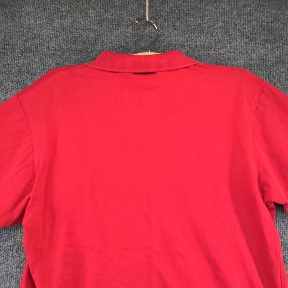 Disney Originals Mens Short Sleeve Polo Shirt Red Size Small Mickey Mouse Logo - Picture 10 of 12